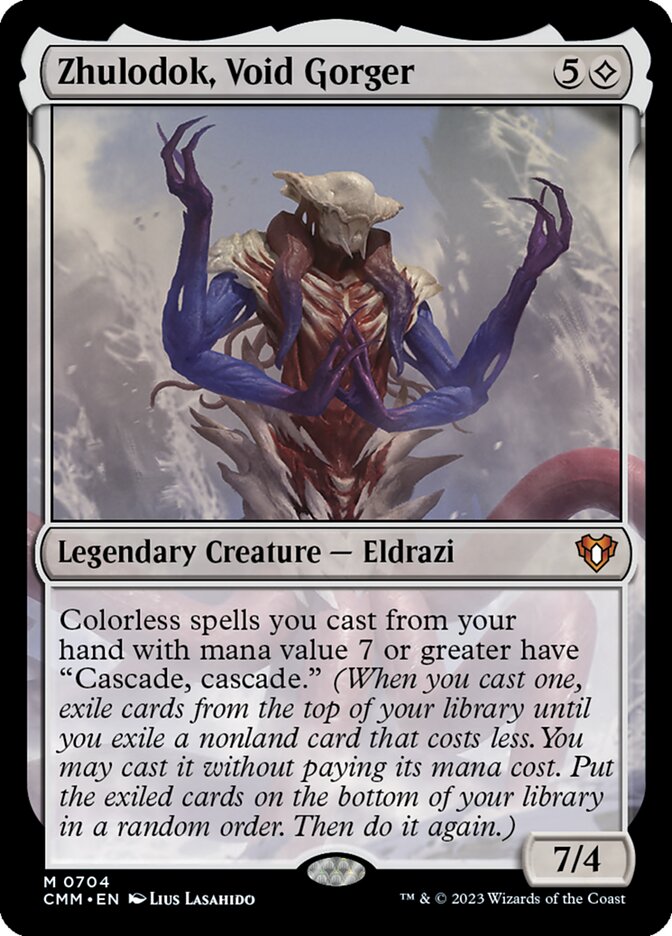 Zhulodok, Void Gorger CMM-704 Commander Masters Magic card