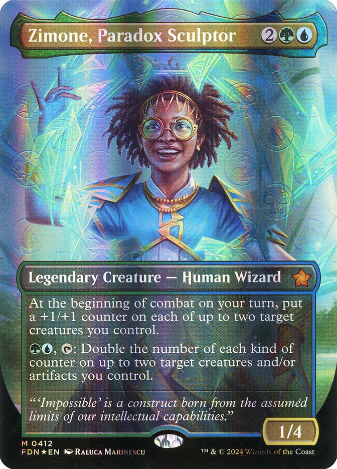 Zimone, Paradox Sculptor FDN-412 Foundations Magic card