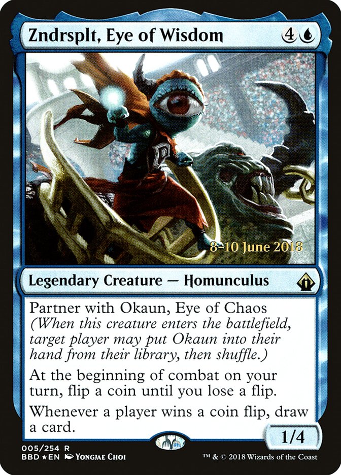 Zndrsplt, Eye of Wisdom PBBD-5S Battlebond Promos Magic card