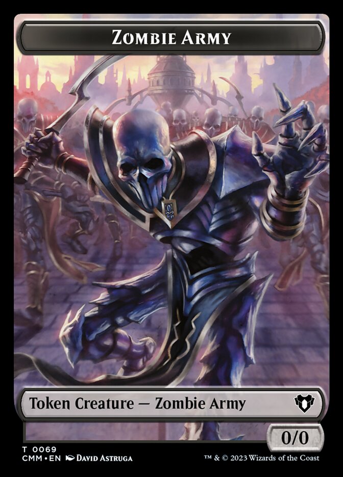 Zombie Army TCMM-69 Commander Masters Tokens Magic card
