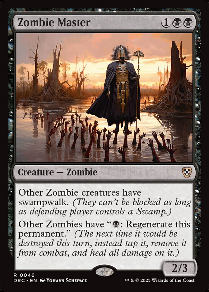 Zombie Master DRC-46 Aetherdrift Commander Magic card