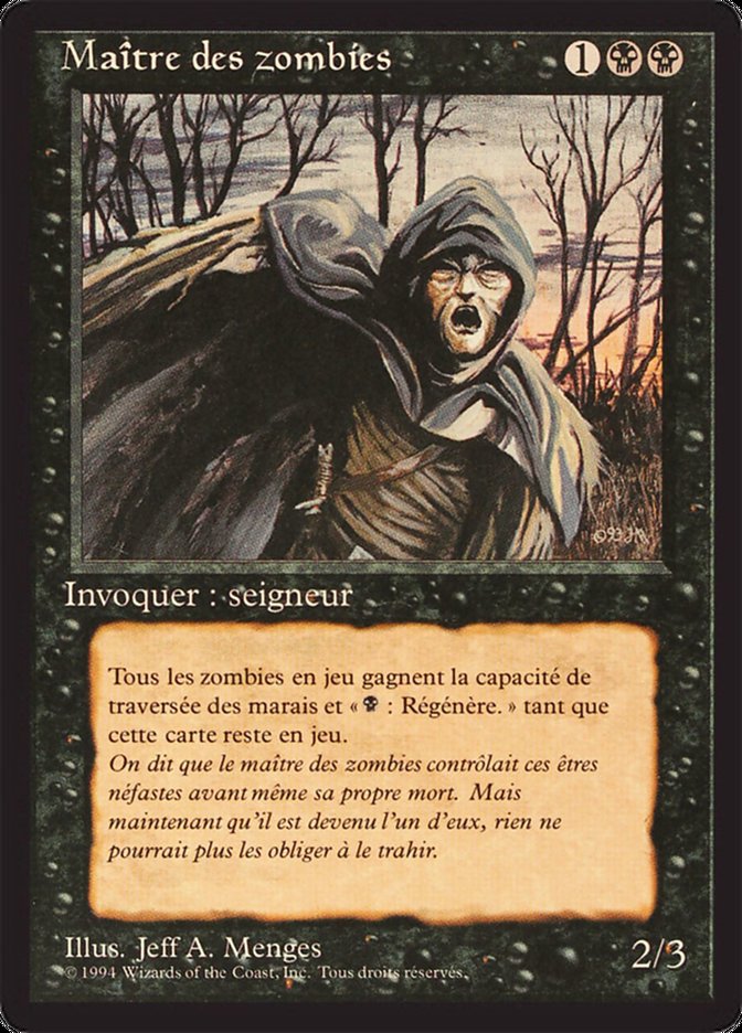 Zombie Master FBB-138 Foreign Black Border Magic card