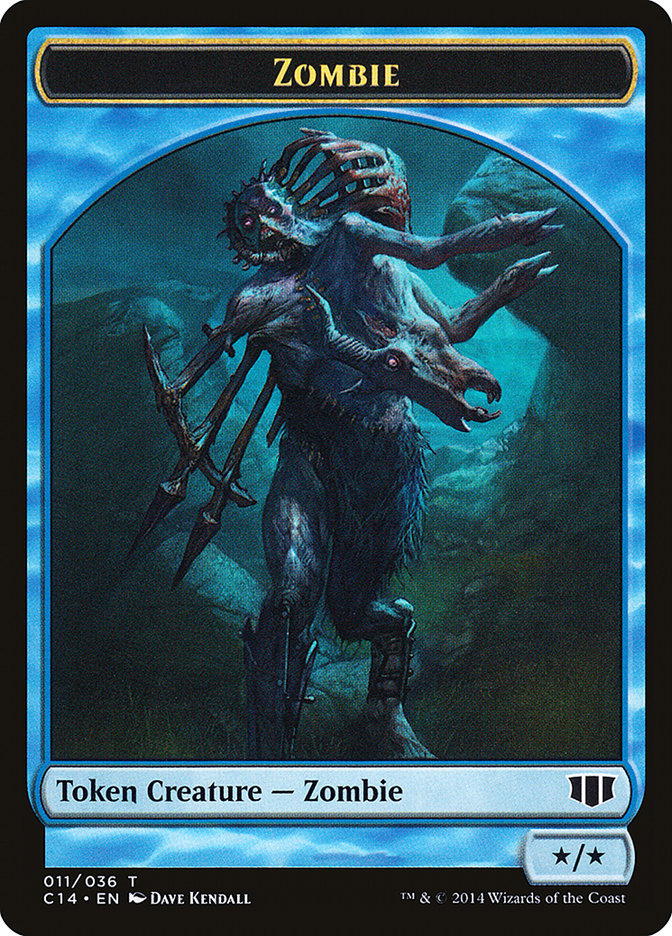 Zombie TC14-11 Commander 2014 Tokens Magic card