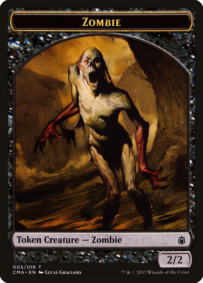 Zombie TCMA-5 Commander Anthology Tokens Magic card