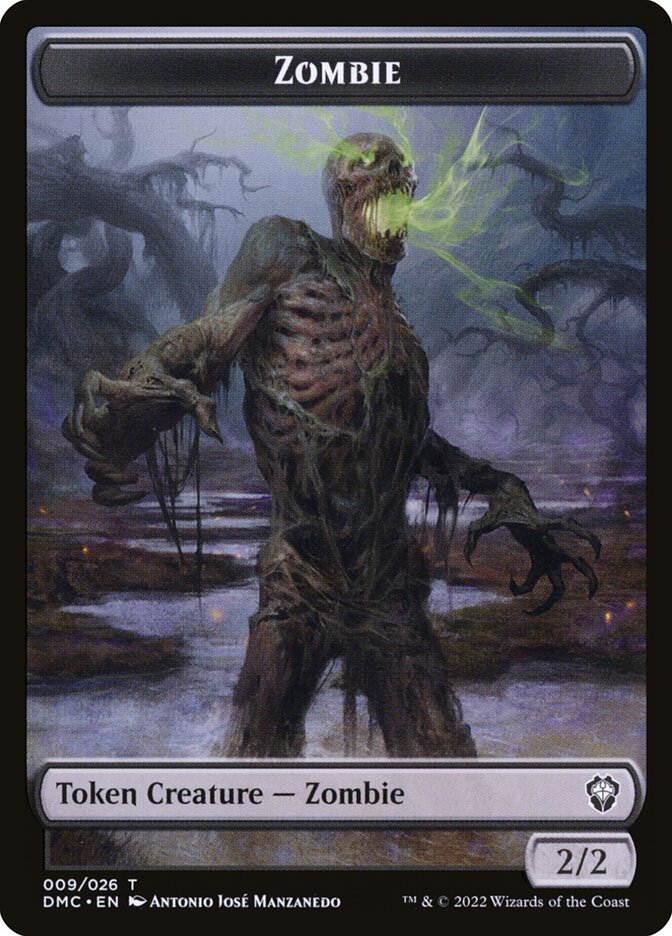 Zombie TDMU-9 Dominaria United Tokens Magic card