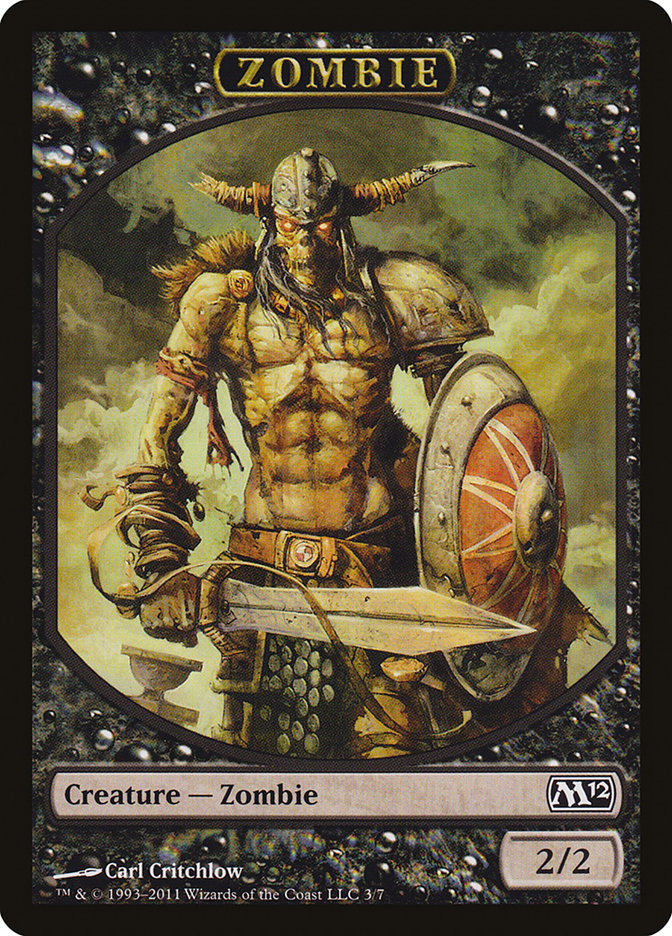 Zombie TM12-3 Magic 2012 Tokens Magic card