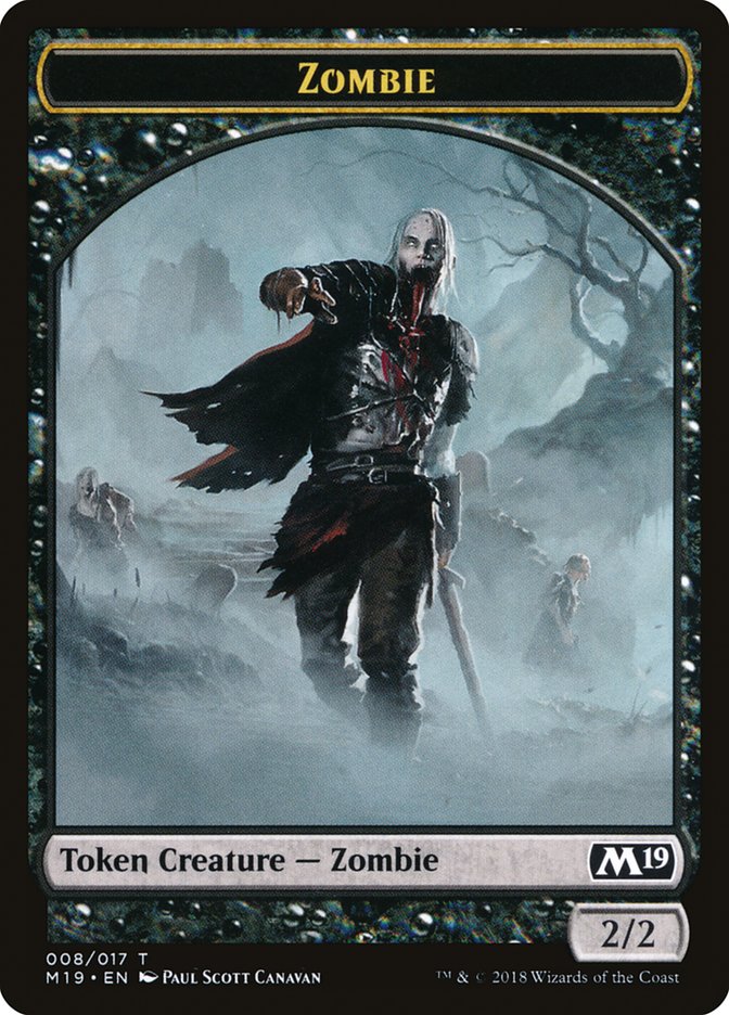 Zombie TM19-8 Core Set 2019 Tokens Magic card