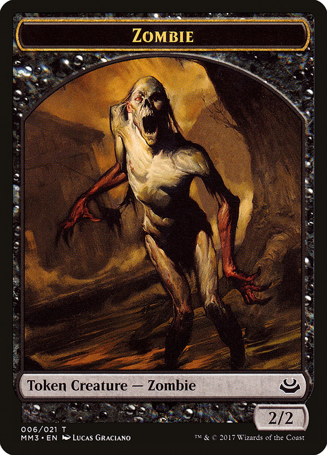 Zombie TMM3-6 Modern Masters 2017 Tokens Magic card