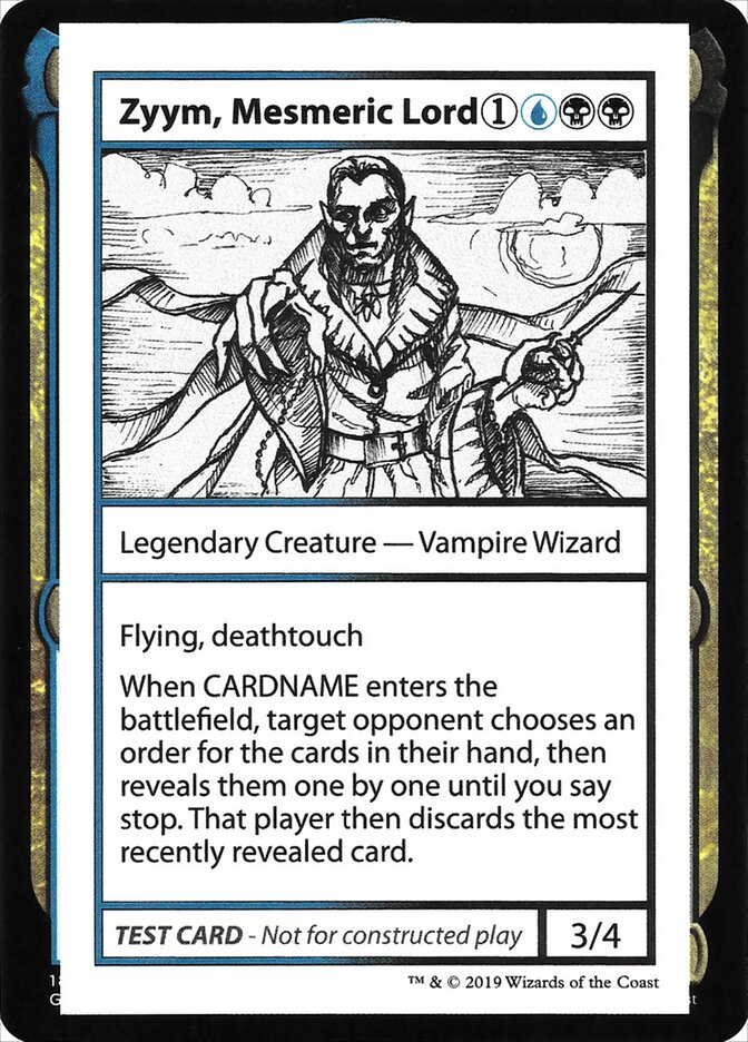 Zyym, Mesmeric Lord CMB2-104 Mystery Booster Playtest Cards 2021 Magic card