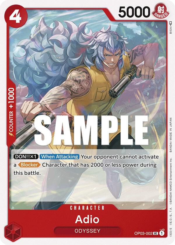 Adio OP03-002 Pillars of Strength Card