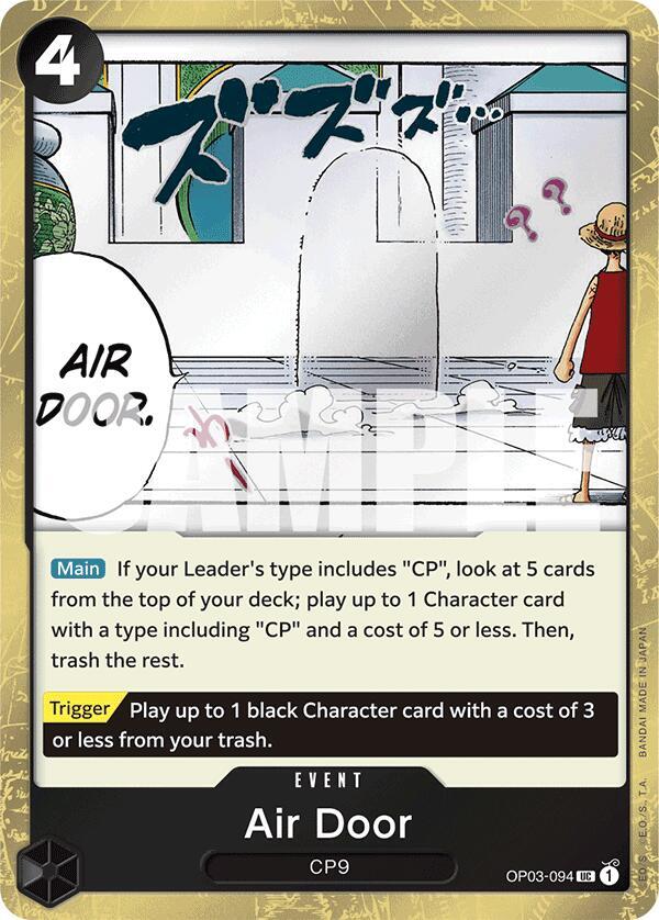 Air Door (Jolly Roger Foil) OP03-094 Premium Booster -The Best- Card