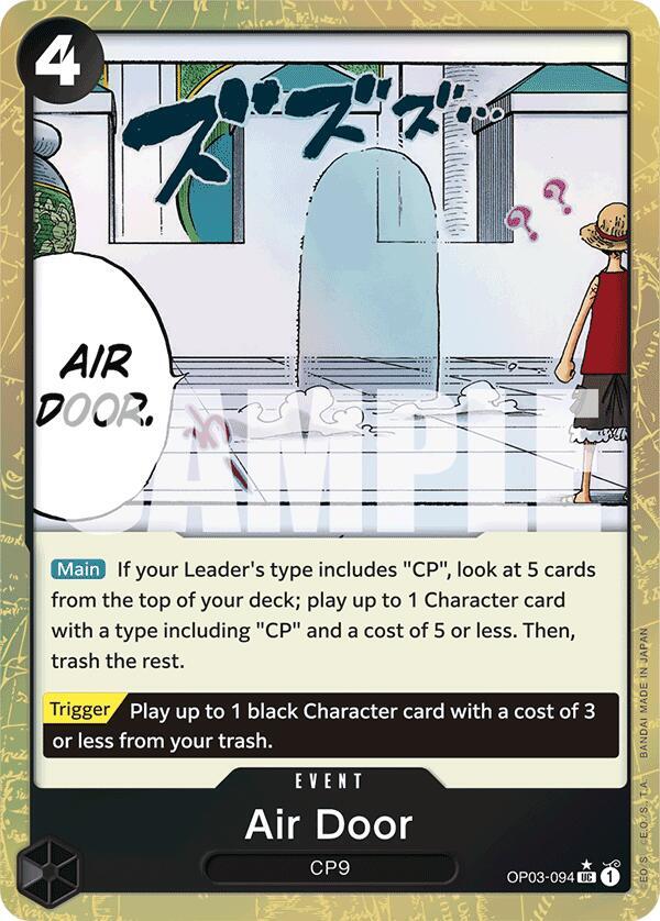 Air Door (Textured Foil) OP03-094 Premium Booster -The Best- Card