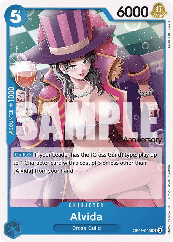 Alvida OP09-043 Emperors in the New World: 2nd Anniversary Tournament Cards Card