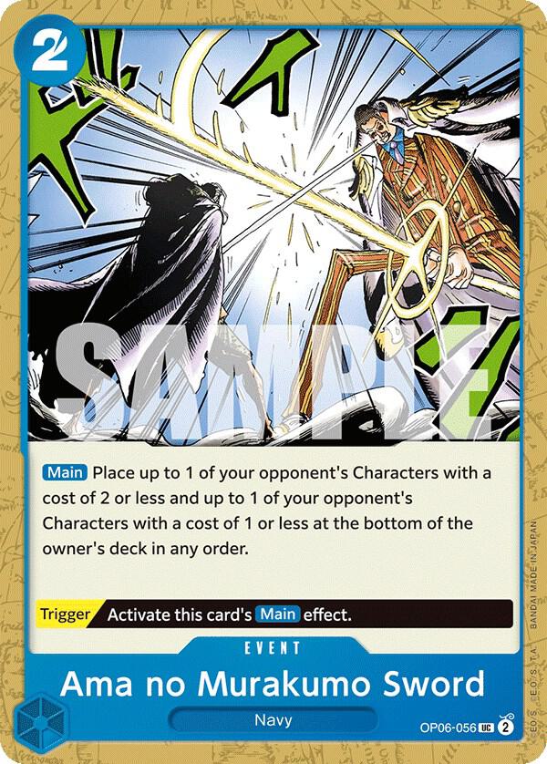 Ama no Murakumo Sword OP06-056 Wings of the Captain Card
