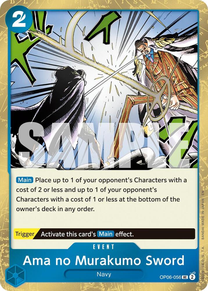 Ama no Murakumo Sword (Pirate Foil) OP06-056 Premium Booster -The Best- Vol. 2 Card
