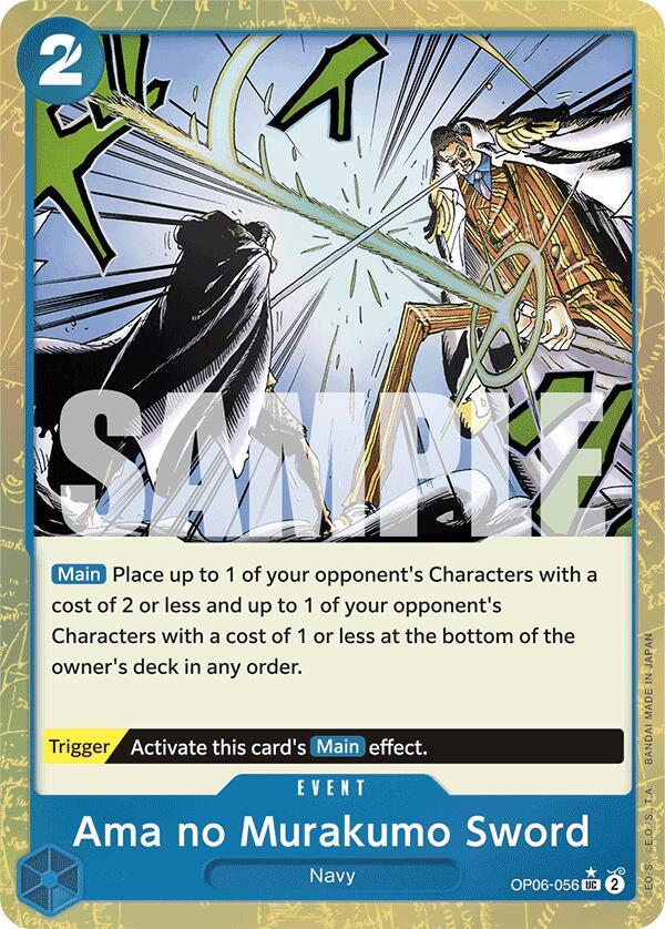 Ama no Murakumo Sword (Textured Foil) OP06-056 Premium Booster -The Best- Card