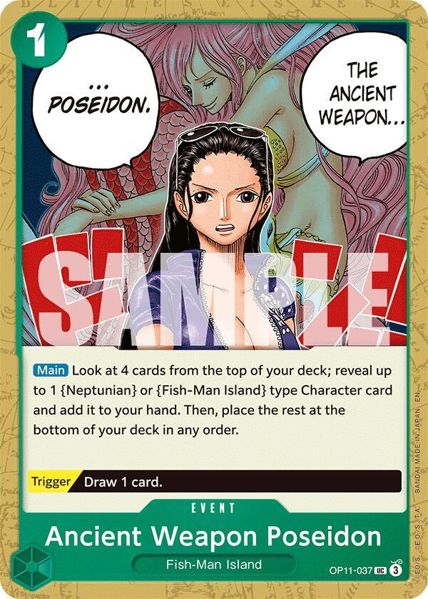 Ancient Weapon Poseidon OP11-037 A Fist of Divine Speed Card