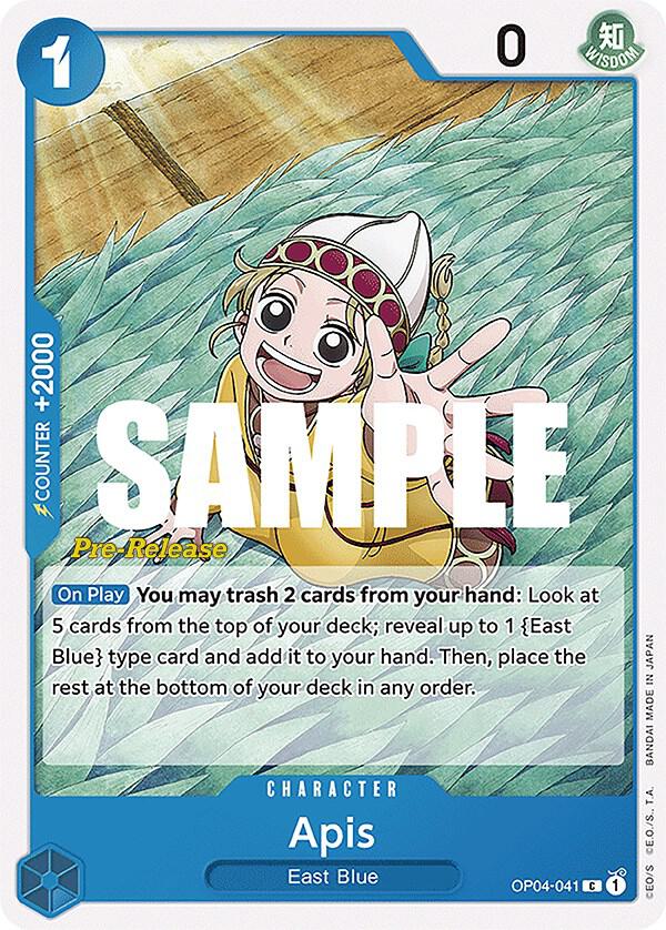 Apis OP04-041 Kingdoms of Intrigue Pre-Release Cards Card
