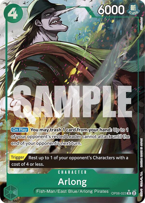 Arlong (Full Art) OP06-023 Premium Booster -The Best- Card