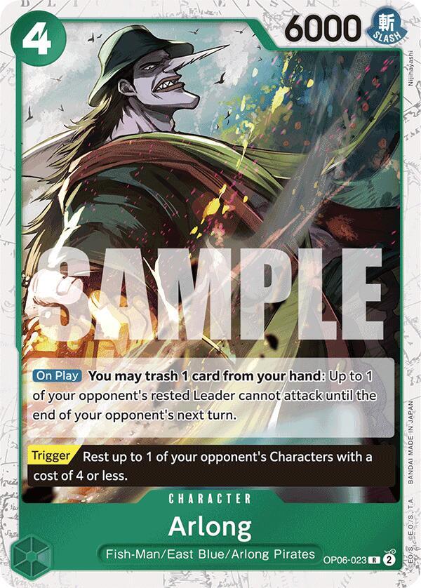 Arlong (Jolly Roger Foil) OP06-023 Premium Booster -The Best- Card