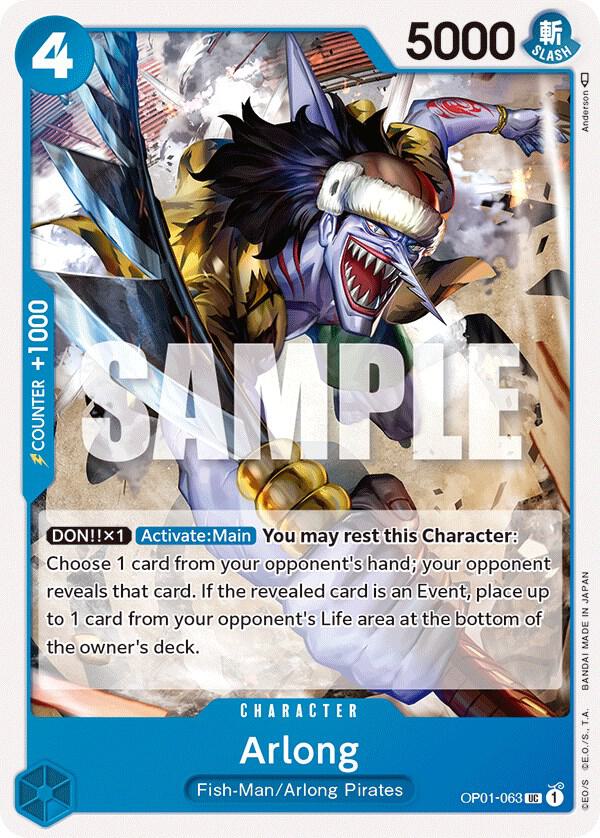 Arlong OP01-063 Romance Dawn Card