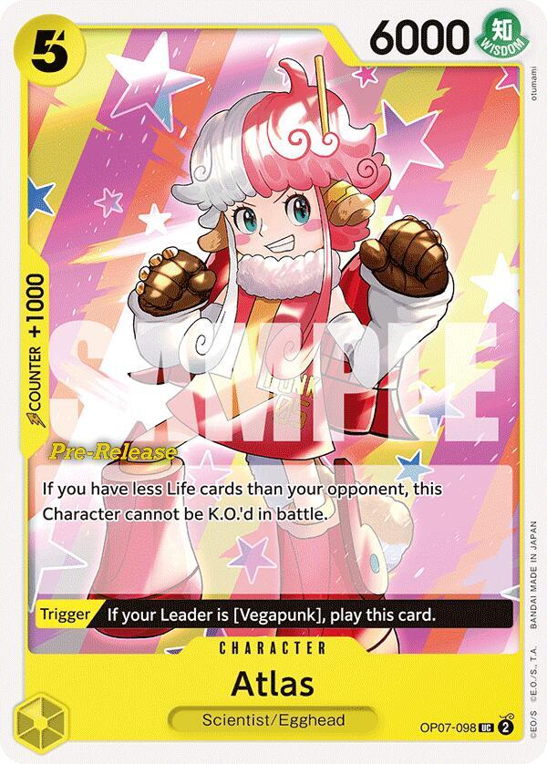 Atlas OP07-098 500 Years in the Future Pre-Release Cards Card