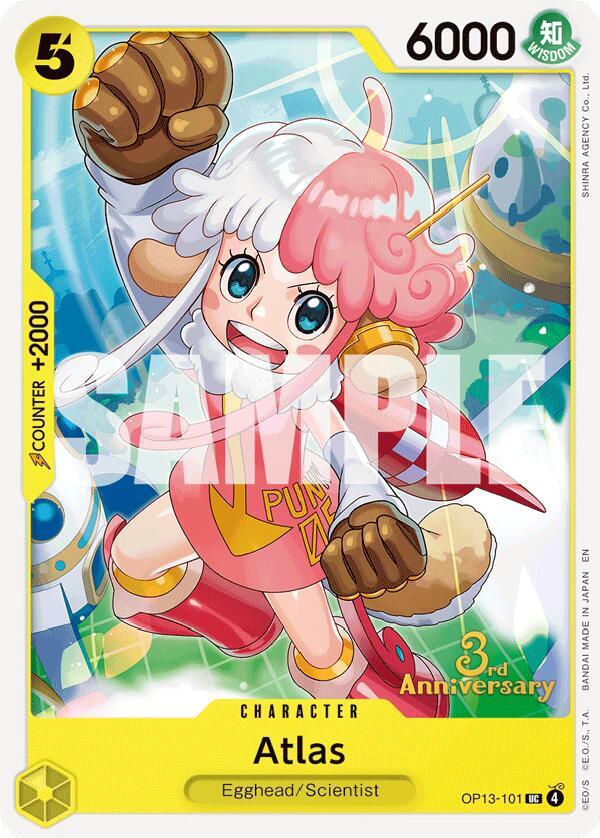 Atlas OP13-101 Carrying On His Will: 3rd Anniversary Tournament Cards Card