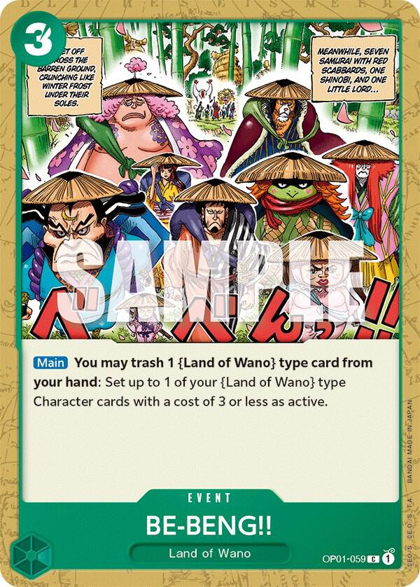 BE-BENG!! OP01-059 Romance Dawn Card