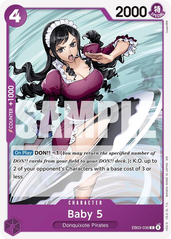 Baby 5 EB03-036 Extra Booster: One Piece Heroines Edition Card