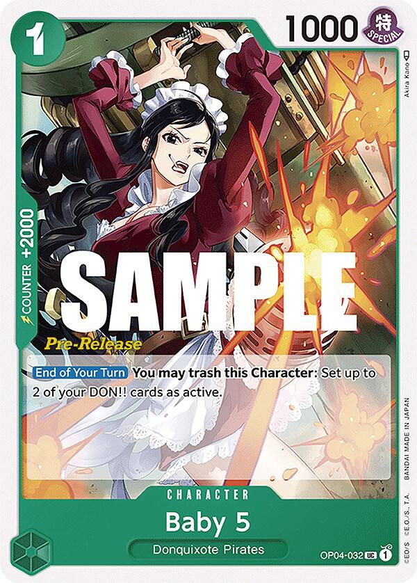 Baby 5 OP04-032 Kingdoms of Intrigue Pre-Release Cards Card