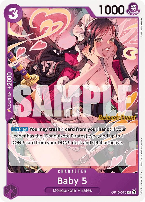 Baby 5 OP10-076 Royal Blood Release Event Cards Card