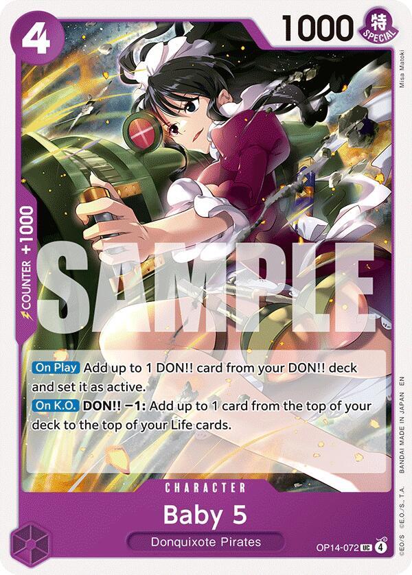 Baby 5 OP14-072 The Azure Sea's Seven Card