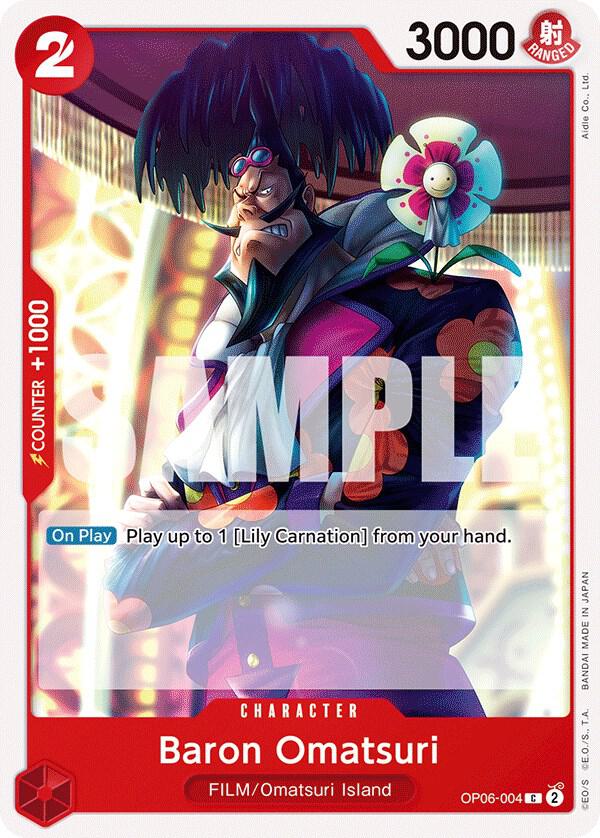 Baron Omatsuri OP06-004 Wings of the Captain Card