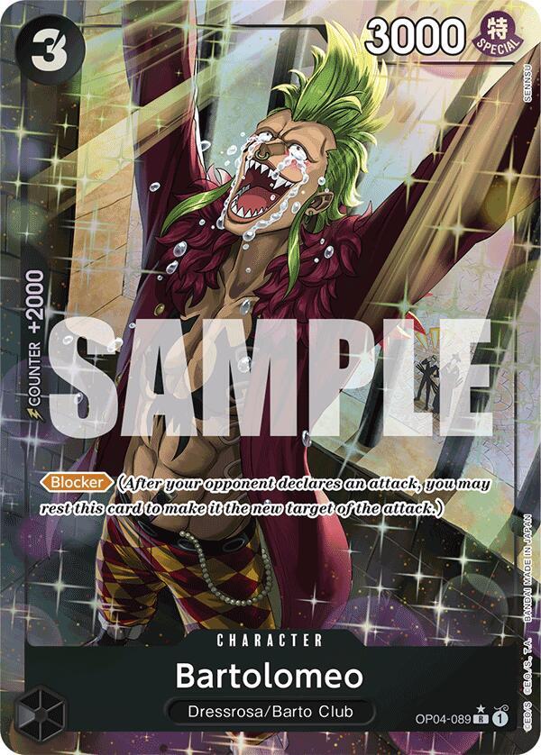 Bartolomeo (OP04-089) (Alternate Art) OP04-089 Premium Booster -The Best- Card