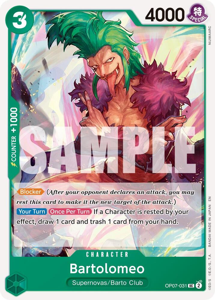 Bartolomeo (Reprint) OP07-031 Premium Booster -The Best- Vol. 2 Card