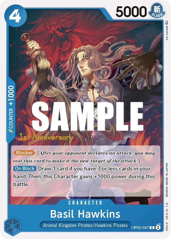 Basil Hawkins OP05-047 Awakening of the New Era: 1st Anniversary Tournament Cards Card
