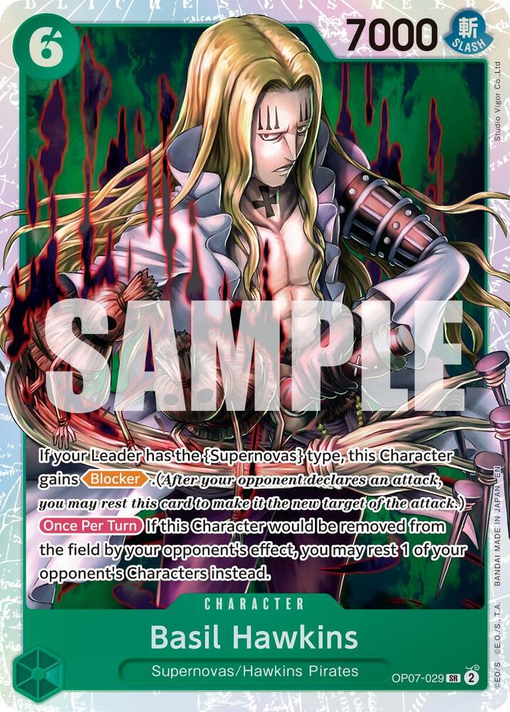 Basil Hawkins - OP07-029 (Reprint) OP07-029 Premium Booster -The Best- Vol. 2 Card