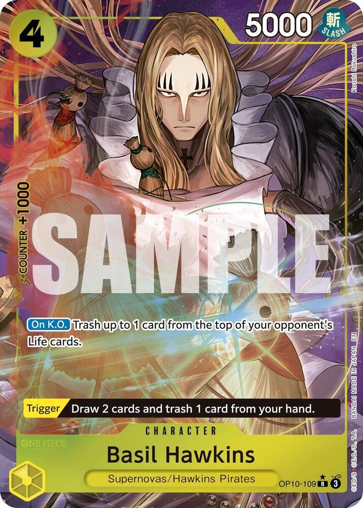 Basil Hawkins - OP10-109 (Alternate Art) OP10-109 Premium Booster -The Best- Vol. 2 Card