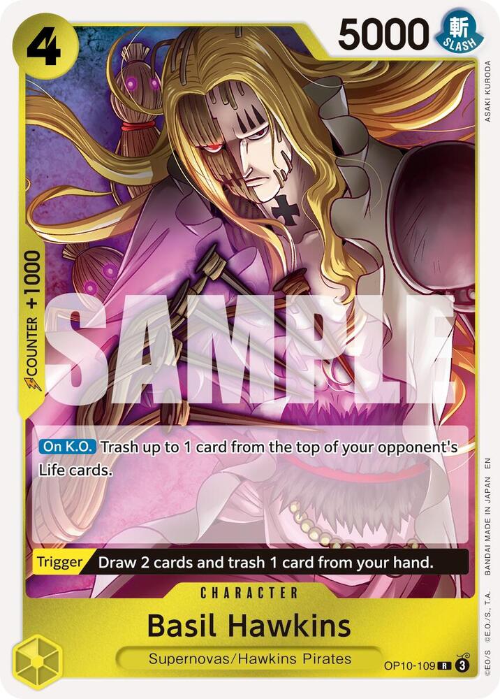 Basil Hawkins - OP10-109 (Reprint) OP10-109 Premium Booster -The Best- Vol. 2 Card