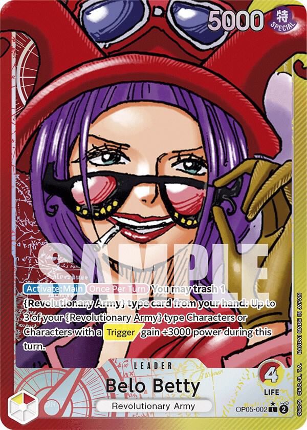 Belo Betty (002) (Alternate Art) OP05-002 Awakening of the New Era Card