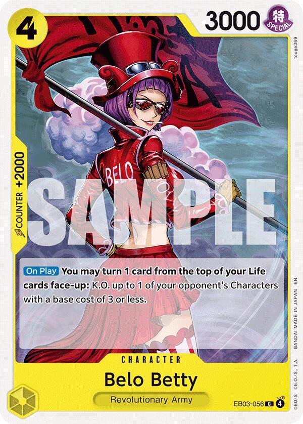 Belo Betty EB03-056 Extra Booster: One Piece Heroines Edition Card