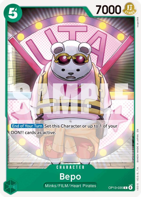 Bepo OP13-035 Carrying On His Will Card