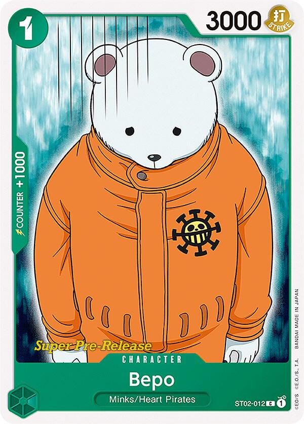Bepo ST02-012 Super Pre-Release Starter Deck 2: Worst Generation Card