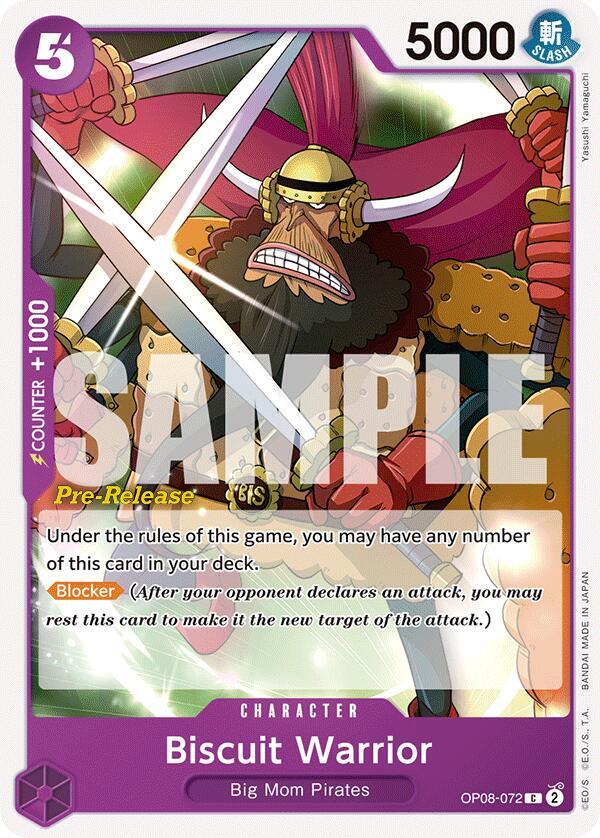 Biscuit Warrior OP08-072 Two Legends Pre-Release Cards Card