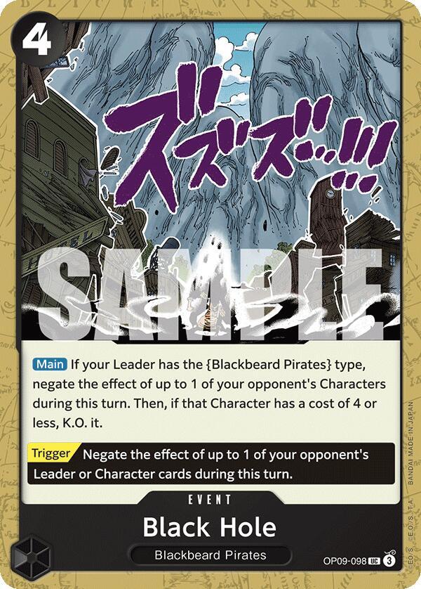 Black Hole OP09-098 Emperors in the New World Card