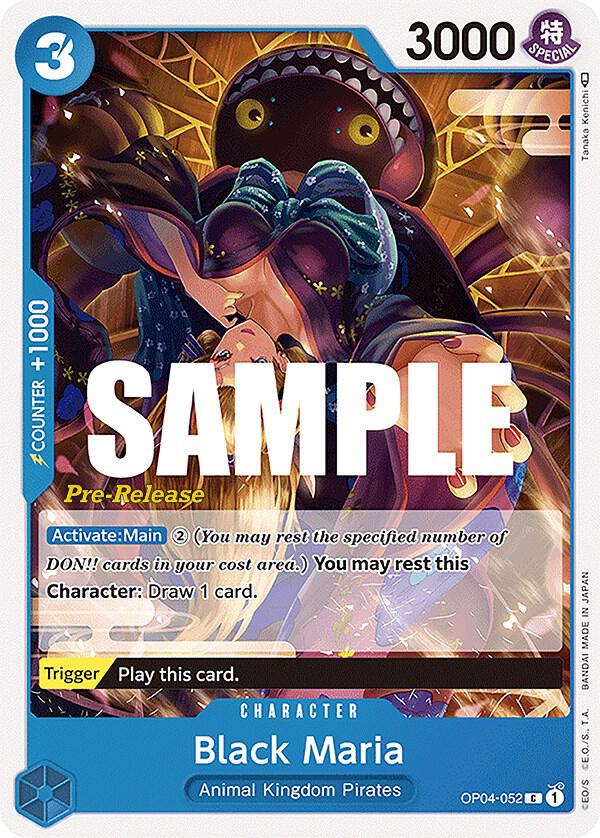 Black Maria OP04-052 Kingdoms of Intrigue Pre-Release Cards Card