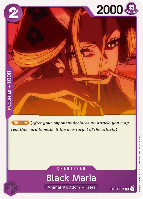 Black Maria ST04-011 Starter Deck 4: Animal Kingdom Pirates Card