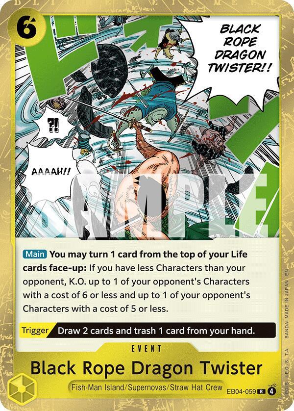 Black Rope Dragon Twister EB04-059 Adventure on Kami's Island Card