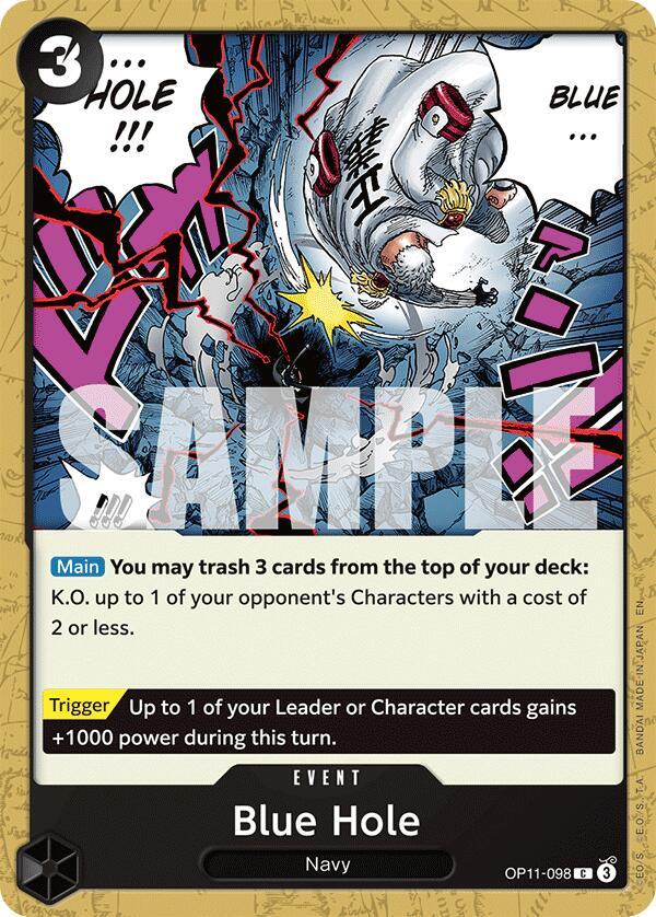 Blue Hole OP11-098 A Fist of Divine Speed Card