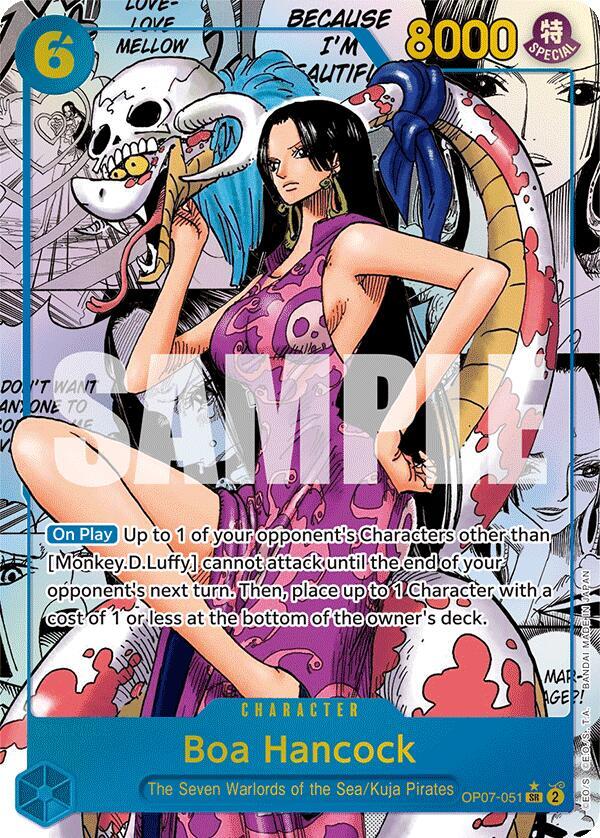 Boa Hancock (051) (Parallel) (Manga) OP07-051 500 Years in the Future Card